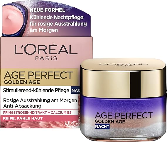 L'Oréal Paris Golden Age Perfect Nachtpflege, Pack of 1 (1 x 0.05 l)