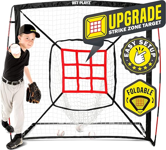 Baseball Net - 9 Strike Zone Pitching Net Hitting Net Batting Practice Net