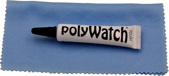Polywatch Poly Watch Plastic Crystal Glass Polish & Scratch Remover Repair Tool Set with Cloth