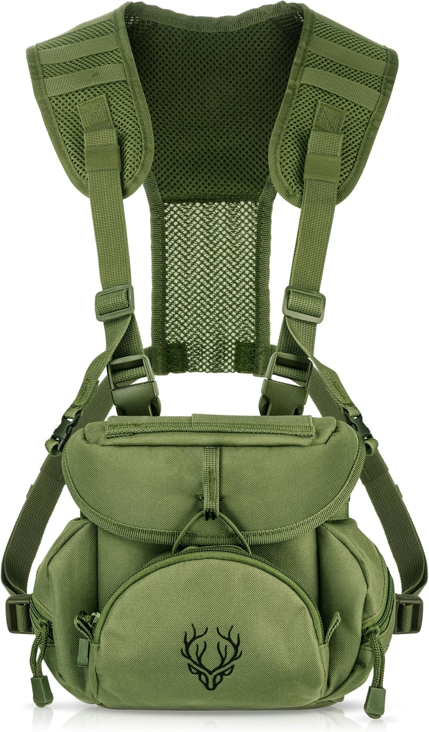 Binocular Harness Chest Pack for Men and Women - Our Bino Harness and case is Great for Hunting, Hiking, and Shooting - Bino Straps Secure Your Binoculars - Holds rangefinders, Phones, Bullets, ect