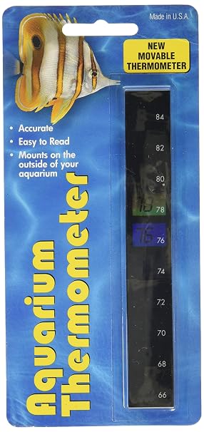 LLC 43330972: Liquid Crystal Aquarium Thermometer Vertical