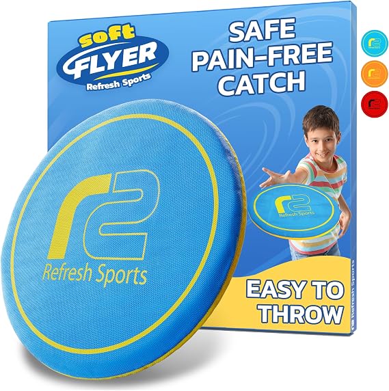 Soft Disc Flying Toy - Doesn't Hurt to Catch - Flying Disc Outdoor Toys For Kids - Easy to Learn Flying Toy - Best Boys Toys For Kids Outdoor - Gifts for Boys & Girls 3 4 5 6 7 8 9 10 11 12 13+