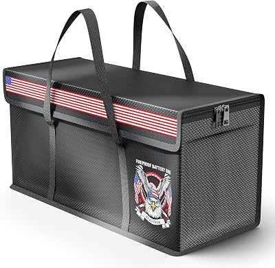 Electric Dirt Ebike Battery Bag,LiFePO4 Lithium Battery Fireproof Bag,Explosion-proof for Charging and Storage,Compatible with TalariaSurronLight Ultra bee16.5  6.7  7.8in