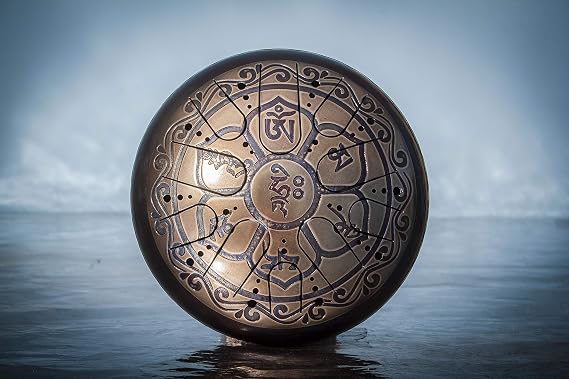Tank Drum Kosmosky 12" (30 cm) KSY-Tibet "Tibet" Mystic D minor/Hand Pan/Steel Drum/Tongue drum/Singing bowl