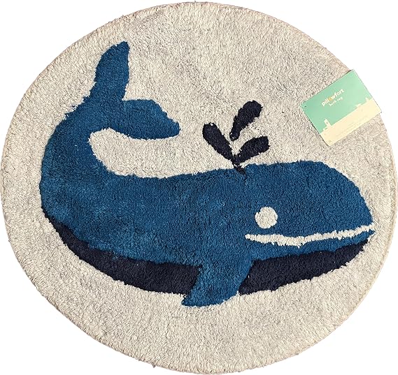 Pillowfort Happy Spouting Whale Bath Rug