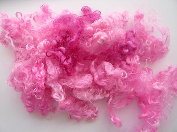 heidifeathers Mohair Locks - You choose the colour (Pinks)
