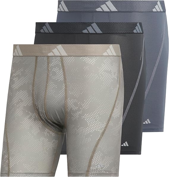 adidas Men's Performance Boxer Brief Underwear 3-Pack