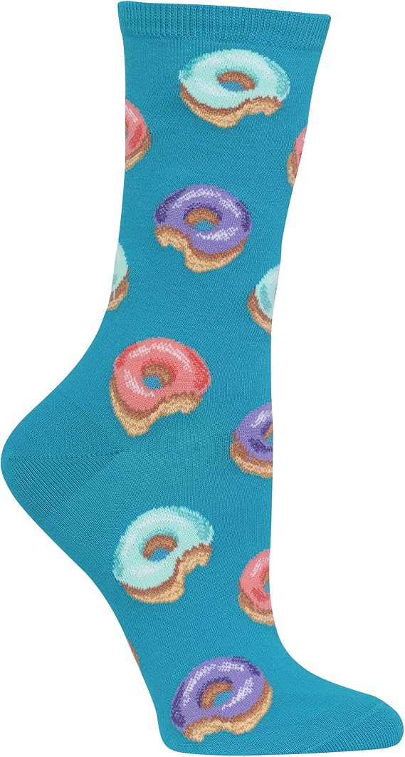 Hot Sox Women's Fun Food & Drink Novelty Crew Socks (1-Pair)