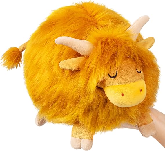 Squishable - Mini Highland Cow - 12 in - Soft Toy Collectible Stuffed Animal