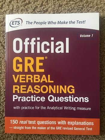 Official GRE Verbal Reasoning Practice Questions