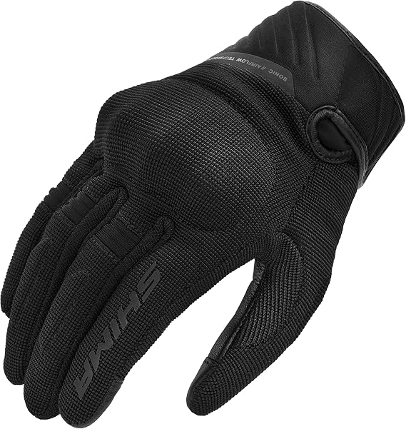 SHIMA Sonic Motorcycle Gloves Men Women Textile Leather Short Summer Biker Armoured Protectors Powersports Motorsport