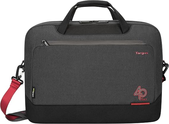 Targus 40th Anniversary Cypress EcoSmart Briefcase - Fits Laptops Up To 15.6", Eco-Friendly Backpack Made from 21 Recycled PET Bottles (TBT93904GL)