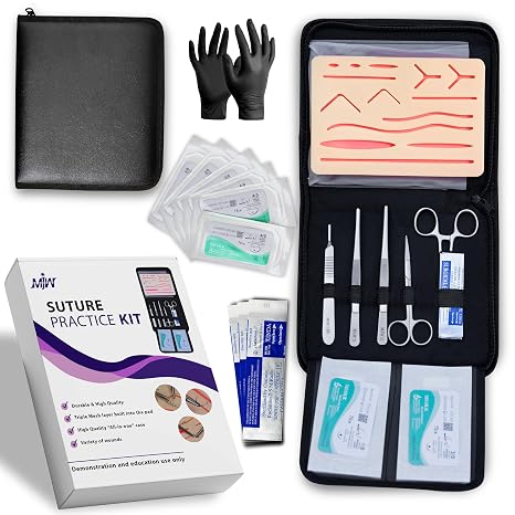 Suture Practice Pad 3 Layer 14 Wounds With Mesh Layer Training and Practice of Medical | Veterinarian Students and Nurses
