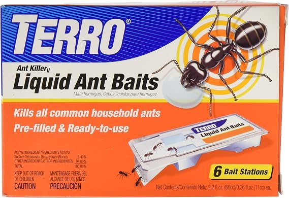 Terro Liquid Ant Killer Baits(6 Bait Stations Net Contents 2.2fl.oz/0.36fl.oz)
