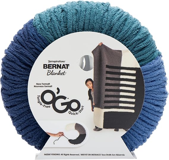 Bernat Blanket O'GO Yarn, Atlantic