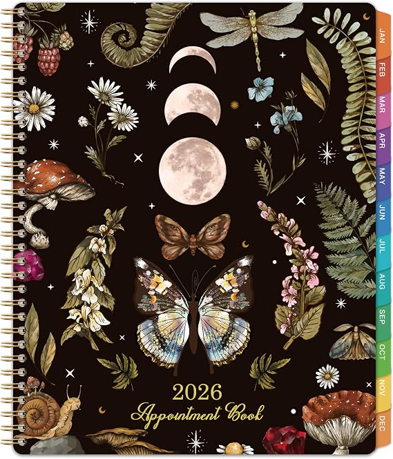 2026 Appointment Book/Planner - 8.1"x11", 2026 Daily Planner, Jan. 2026- Dec. 2026, Weekly & Monthly, Hourly Planner with 30-Minute Interval, Monthly Tabs, Pocket