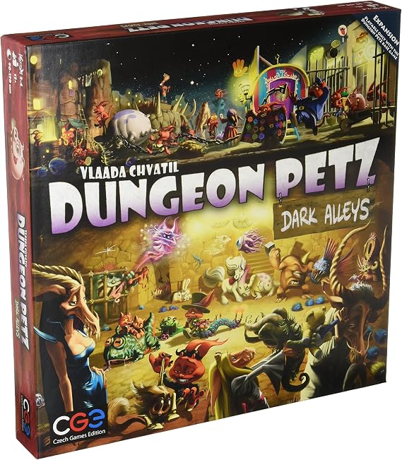 CGE Czech Games Edition Dungeon Petz: Dark Alleys,Black