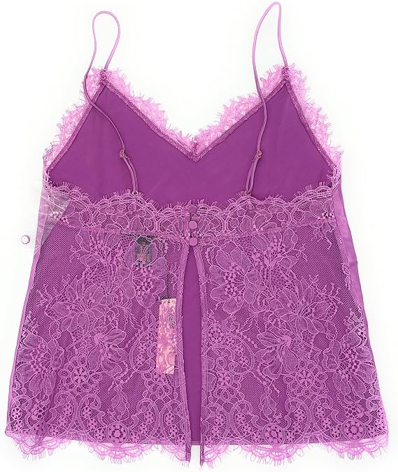 Victoria's Secret Satin Sleep Camisole Tank Top (US, Alpha, X-Small, Regular, Regular, Purple)