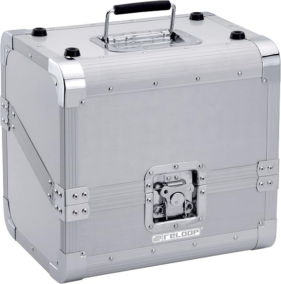 Reloop 80 Record Case Silver - Classic Record Case, Robust Construction,
