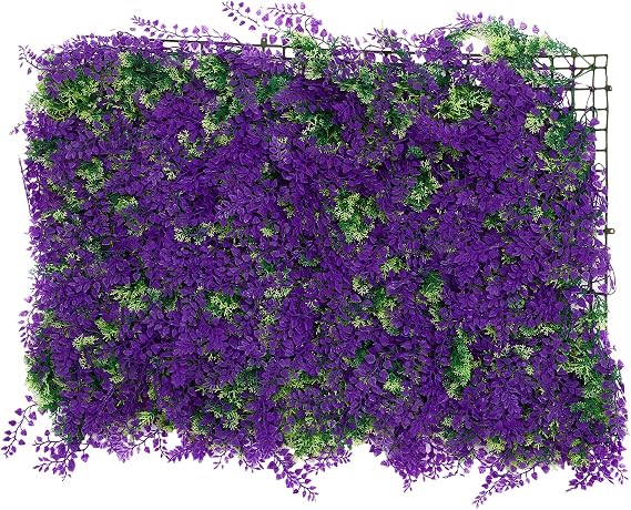 Artificial Green Wall Grass Decoration, 23.6x15.7in Artificial Flower Decorative Wall, Background Lawn Plant for Wedding, Party Background, Indoor and Outdoor Greening