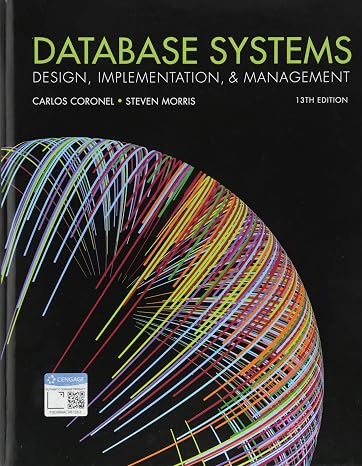 Database Systems: Design, Implementation, Management (MindTap Course List)