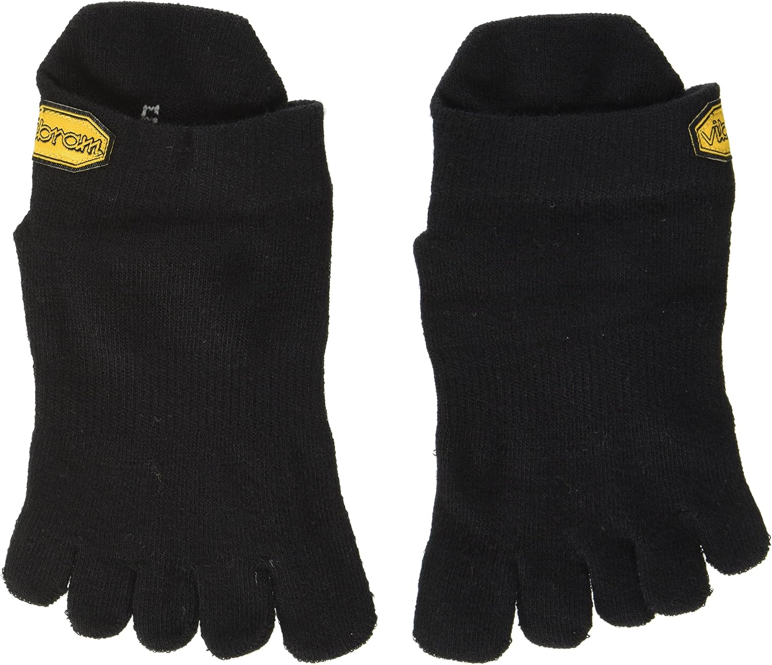 Vibram FiveFingers Men's Athletic No Show Socks, Men, S15N02L, Black, L