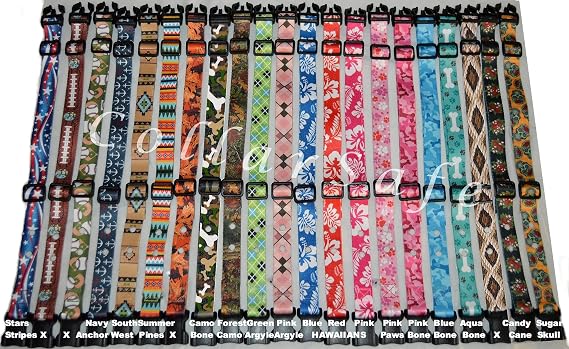 1" Wide Designer Pattern Replacement Collar - FITS PetSafe & Most Other Brands 2-Hole Receiver Modules Requiring 2-Holes 1-3/16" Apart - Read Listing - View Photos