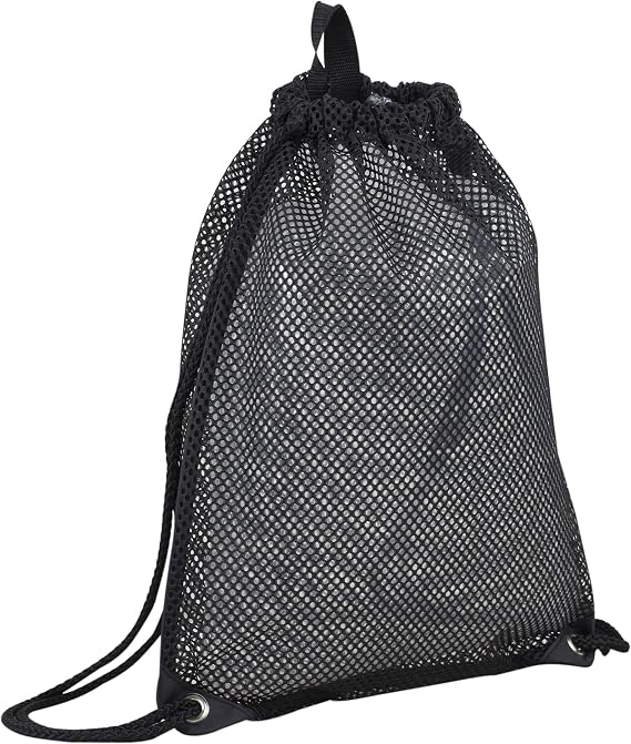 Eastsport Sport Lightweight Mesh Beach Bag Drawstring Sackpack Backpack for Travel, Gym, College, Shopping