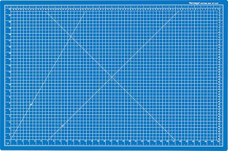 Dahle Vantage 10693 Premium Self-Healing Cutting Mat, 24"x36", 1/2" Grid, 5 Layers for Max Healing, Perfect for Crafts & Sewing, Blue