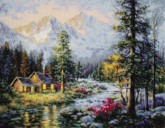 Cross Stitch Kit Luca-S - Camper's Cabin