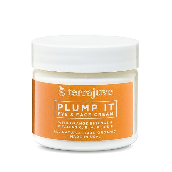 Terrajuve Plump it Eye and Face Moisturizer Cream, Day and Night Moisturizing Cream for Men and Women, Pure, Organic, All Natural, Made in USA | Day and Night Moisturizing Cream for Men and Women, Pure, Organic, All Natural, Made in USA Gift Gift for Mom