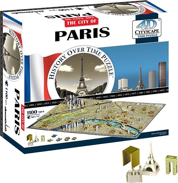 4D Cityscape Paris Time Puzzle
