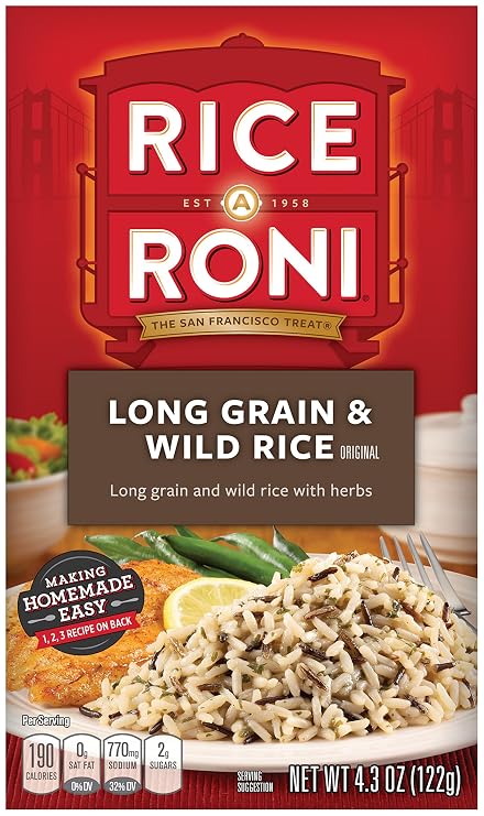 Rice a Roni Original Long Grain and Wild Rice, 4.3 Ounce (Pack of 12)