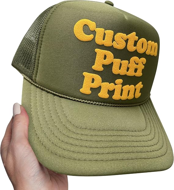 Personalized Foam Trucker Hat Custom Foam Trucker Caps Custom Puff Print Trucker Hat