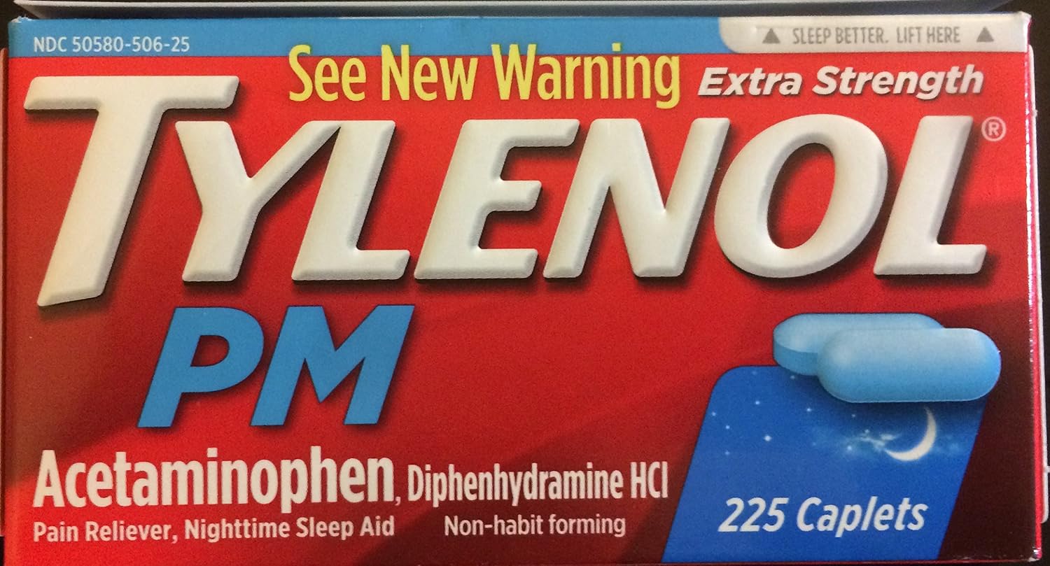 Tylenol PM Extra Strength Caplets 225 ct. 2 Pack