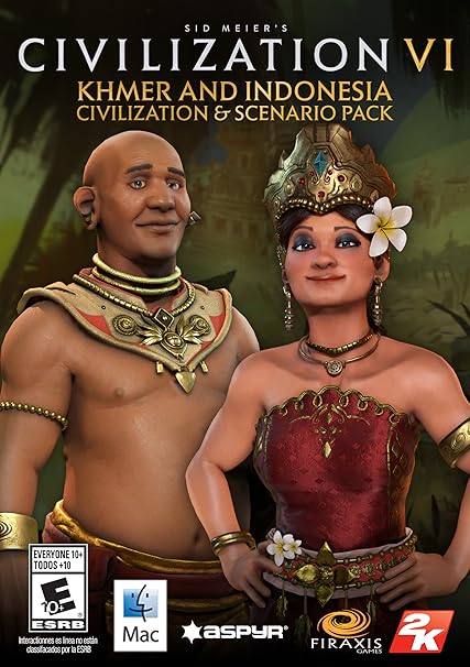 Sid Meiers Civilization VI - Khmer and Indonesia Civilization & Scenario Pack [Mac] [Online Game Code]
