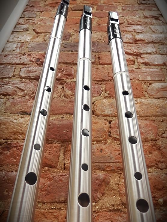 Low Whistle Silver Nightingale/A.Karavaev/Key D/Tuneable/Traditional Irish Whistle/Flute