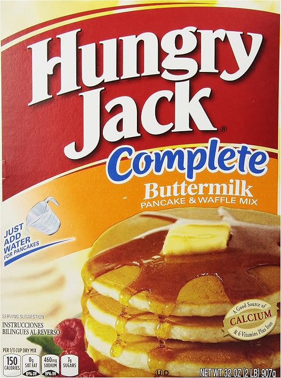 HUNGRY JACK Complete Buttermilk Pancake & Waffle Mix 907g Box
