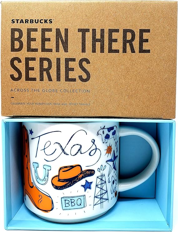 Starbucks Texas Coffee Mug, Been There Series Across The Globe Collection
