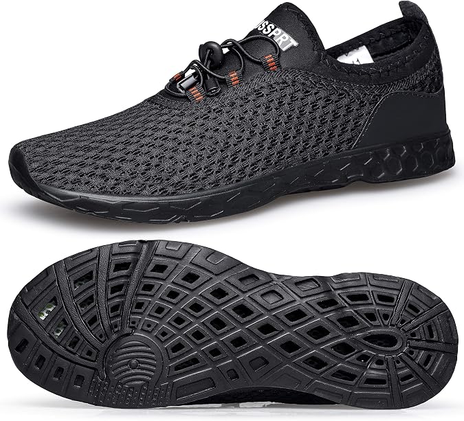 DOUSSPRT Men's Water Shoes Quick Dry for Beach Swim Pool Fishing